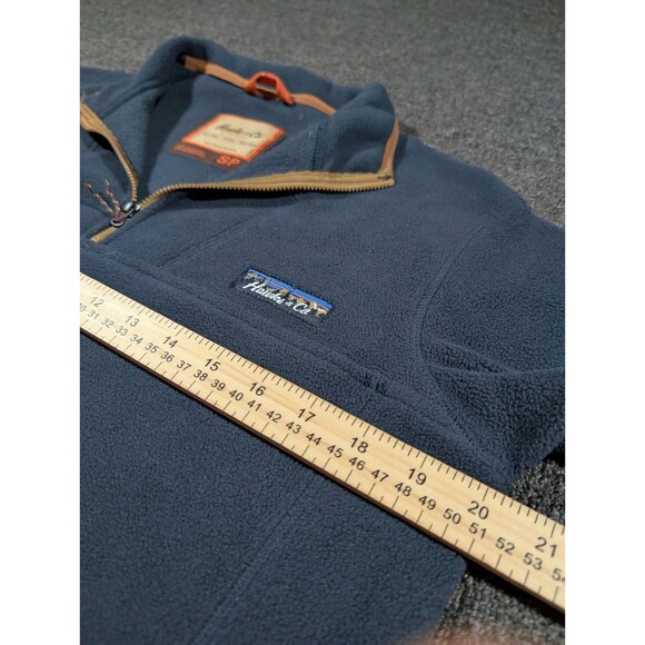 Hawke & Co Men's Small Pullover Jacket Blue Long Sleeve 1/4 Zip Fleece Sweater - Picture 6 of 7